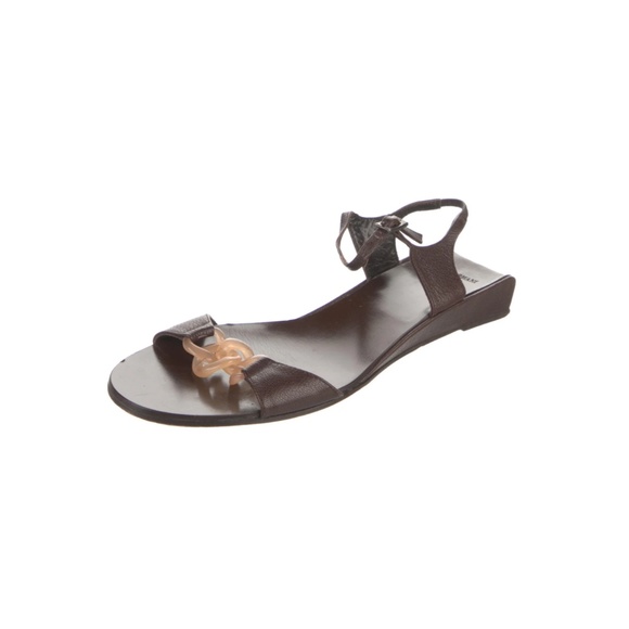 GIORGIO ARMANI Leather Sandals Size: 6.5 | IT 36.5 - Picture 1 of 5